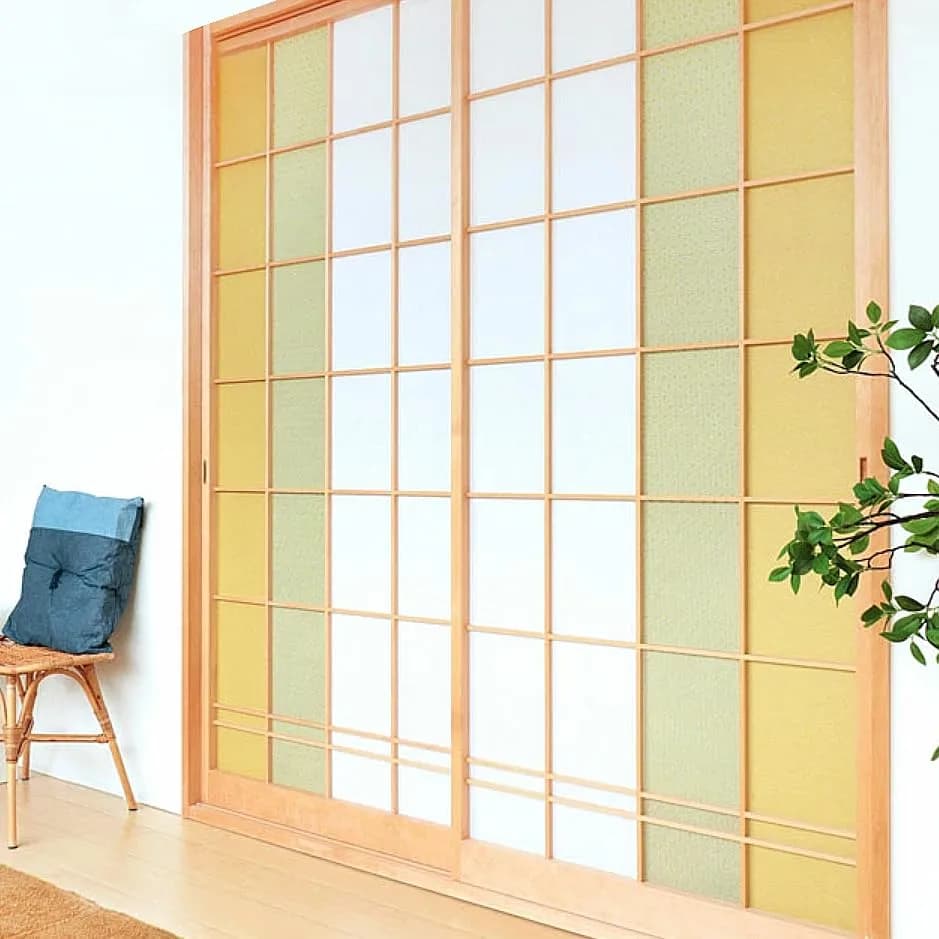 ONAO Shoji Paper Roll (28cm x 300cm / 11" x 118") Willow Green | Authentic Japanese Washi Paper for Screens & Crafts thumbnail 4