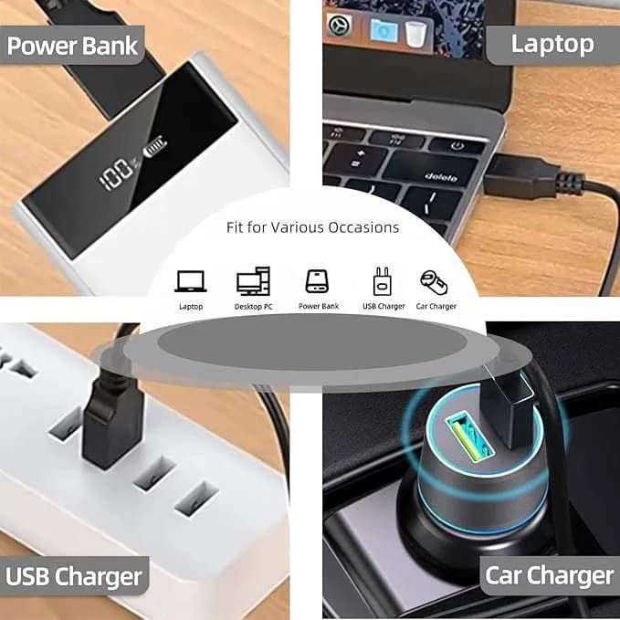Xininyia 2-Pack Magnetic Smartwatch Charger Cable for Amazfit Bip 6/Active 2 Square, 100cm | Fast Charging Dock thumbnail 10