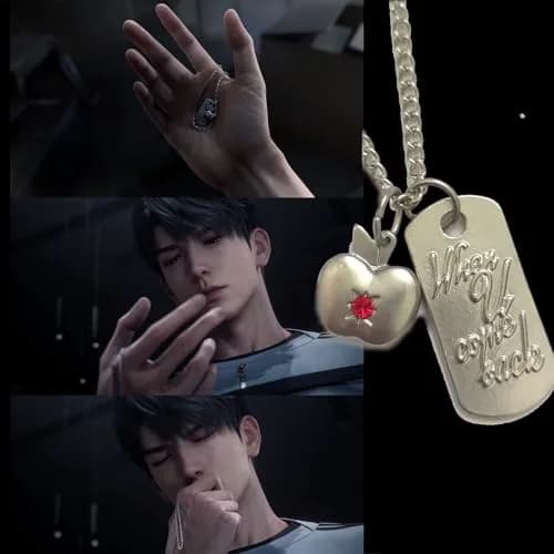 LoveandSylus Caleb Role-Playing Necklace 19.6in | Authentic Game Character Pendant thumbnail 3