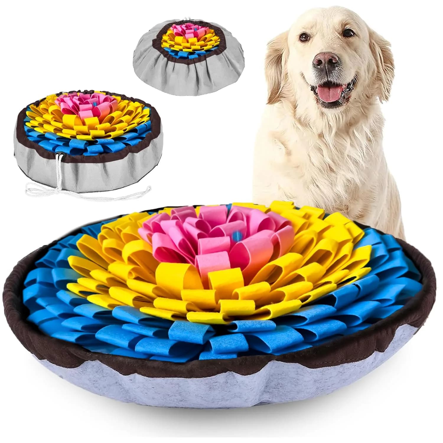 PET ARENA Adjustable Snuffle Mat Dog Puzzle Toy for Slow Feeding | Stimulates Smell & Mental Health - main product image