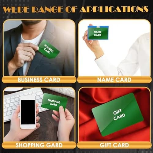weparmeety Metal Business Cards Aluminum Laser Engraving Blanks 86 x 54 mm | Durable & Elegant Aluminum Cards for Laser Customization thumbnail 7