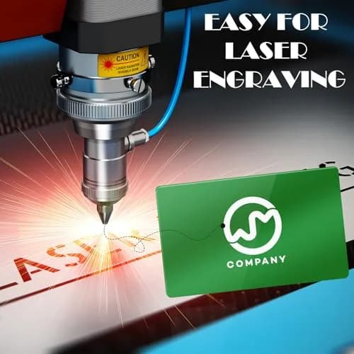weparmeety Metal Business Cards Aluminum Laser Engraving Blanks 86 x 54 mm | Durable & Elegant Aluminum Cards for Laser Customization thumbnail 4