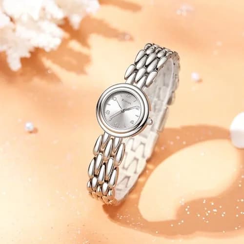 Rovixs Petite Vintage Women Watch, Japanese Quartz, Elegant Retro Water Resistant | Classic Design for Small Wrists thumbnail 6
