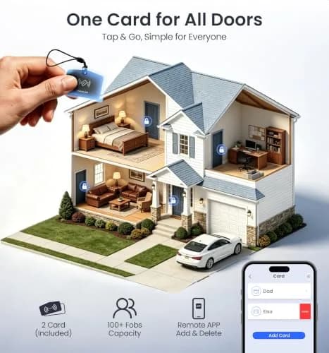 Veise VE027 WiFi Smart Lock Fingerprint Keyless Entry Deadbolt Matte Black | BHMA Grade 3 Certified, 40+ Year Durability thumbnail 8