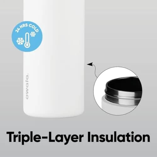 Owala FreeSip Insulated Stainless Steel Water Bottle 32 oz Summer Paradise | Keeps Drinks Cold 24 Hours thumbnail 4