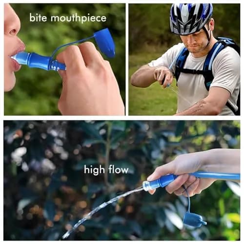 CHERAINTI 3L Hydration Bladder with Tube | 3000ml (101.4 Fl Oz) Water Reservoir for Backpacks thumbnail 6