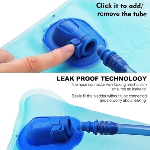 CHERAINTI 1.5L Hydration Bladder | Leak-Proof Water Reservoir for Backpacks thumbnail 4