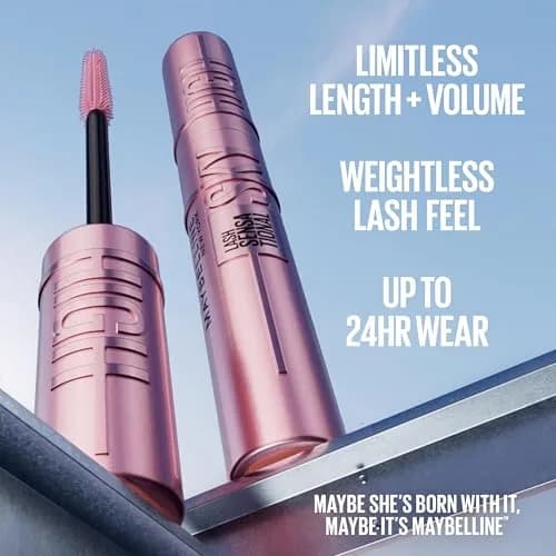 Maybelline Lash Sensational Sky High Washable Mascara, Plum Twilight, 0.24 Fl Oz (7.1 ml) | Lifts & Separates Lashes thumbnail 4