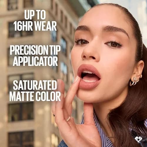Maybelline Super Stay Matte Ink Liquid Lipstick in Entertainer (Midtone Rusty Brown) - 16-Hour Transfer-Proof Wear thumbnail 4