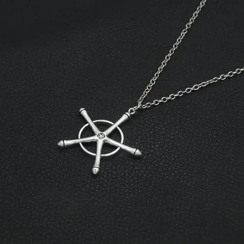Kbtany Uryuu Quincy Cross Necklace - Anime Cosplay Chain | Fan Gift, Hypoallergenic Alloy, 1.4in Pendant thumbnail 5
