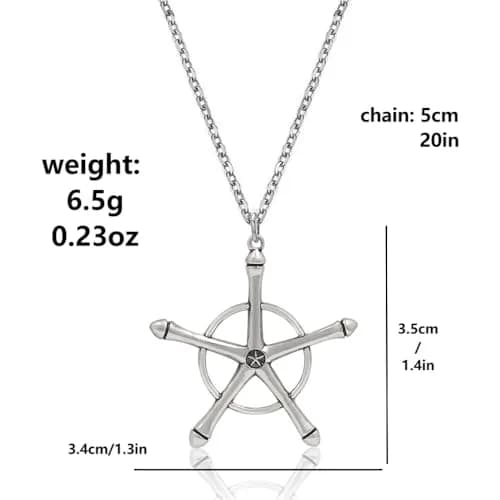 Kbtany Uryuu Quincy Cross Necklace - Anime Cosplay Chain | Fan Gift, Hypoallergenic Alloy, 1.4in Pendant thumbnail 2