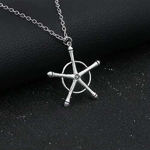 Kbtany Uryuu Quincy Cross Necklace - Anime Cosplay Chain | Fan Gift, Hypoallergenic Alloy, 1.4in Pendant thumbnail 3