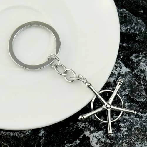 Kbtany Uryuu Quincy Cross Keychain for Anime Fans | Cosplay Charm Gift thumbnail 5