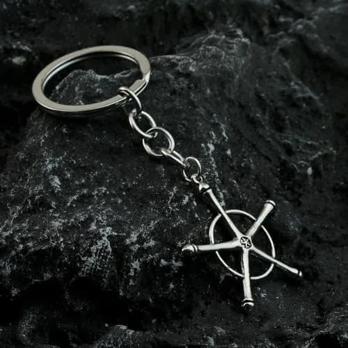 Kbtany Uryuu Quincy Cross Keychain for Anime Fans | Cosplay Charm Gift thumbnail 3