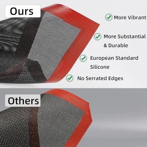 Amyandone Perforated Silicone Baking Mats for Quarter Sheet 2 Pcs | Non-Stick, Reusable, 8.3x11.8 inch, Compatible with 9x13 Cookie Sheet thumbnail 4