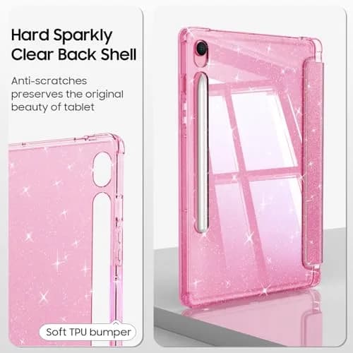 FINTIE Sparkly Glitter Case for Samsung Galaxy Tab S10 Lite/S10 FE/S9 FE 10.9" | Glamorous Protection & Stand thumbnail 4