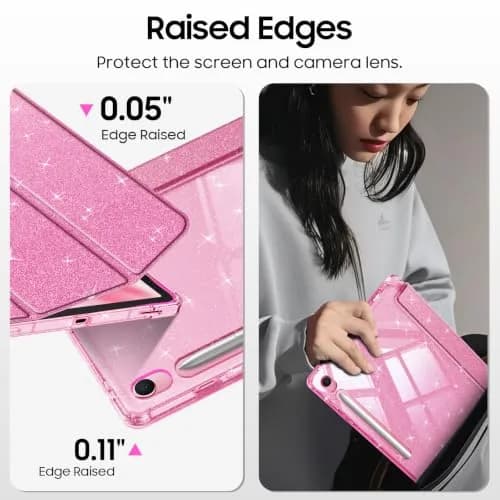 FINTIE Sparkly Glitter Case for Samsung Galaxy Tab S10 Lite/S10 FE/S9 FE 10.9" | Glamorous Protection & Stand thumbnail 7