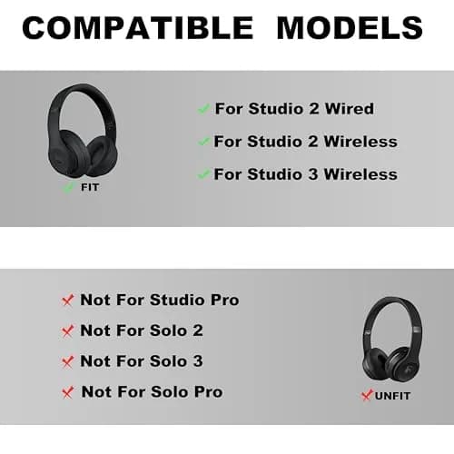ZORIVASTRA Studio 3 Headband Replacement - Durable & Comfortable Cushion, Compatible with Studio 3 Wireless & Studio 2 Headphones thumbnail 2