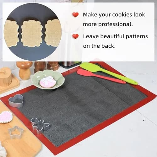 Amyandone Perforated Silicone Baking Mat 40cm x 50cm (15.7" x 19.7") | Non-Stick Eclair Mat for Two-Thirds Sheet Pans thumbnail 5