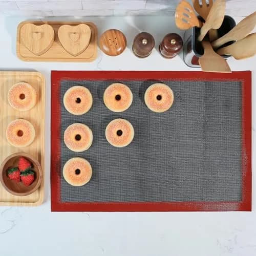 Amyandone Perforated Silicone Baking Mat 40cm x 50cm (15.7" x 19.7") | Non-Stick Eclair Mat for Two-Thirds Sheet Pans thumbnail 7