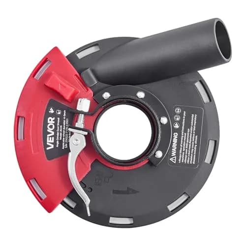 VEVOR Angle Grinder Dust Shroud with 5-inch Diamond Wheel & Vacuum Adapter | 1.02 kg (2.25 lb) thumbnail 9