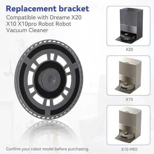 Sgizoku Mop Pad Plate for Dreame X20 X10 X10pro Robot Vacuum Cleaner - 2 Pack | Replacement Mop Tray Part Attachment thumbnail 3
