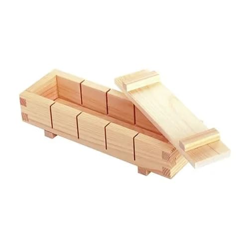 IPPINKA Hinoki Wood Sushi Press, Oshizushi Maker, 20cm (8.07 Inches) | Authentic Japanese Cypress thumbnail 1
