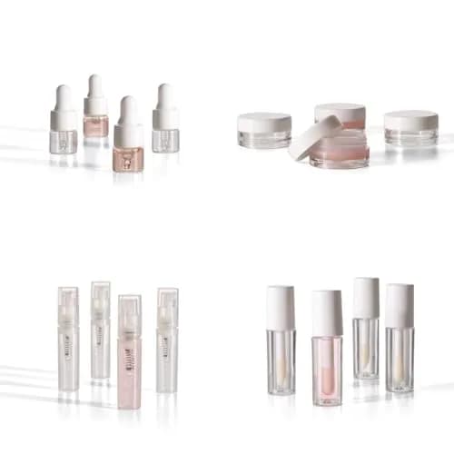 Vessara Mini Makeup Containers for Travel, 22-Piece Set | TSA Approved & Refillable Cosmetic Jars for Creams, Liquids, and Powders thumbnail 2