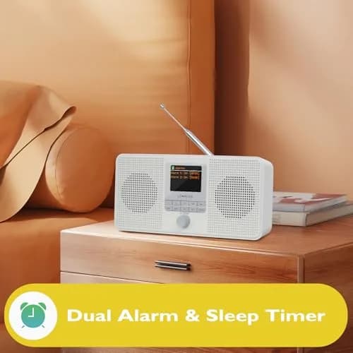 LEMEGA IR4S Internet Radio, Bluetooth, FM, Podcasts, Spotify, Portable Stone Grey | 30,000+ Stations thumbnail 3