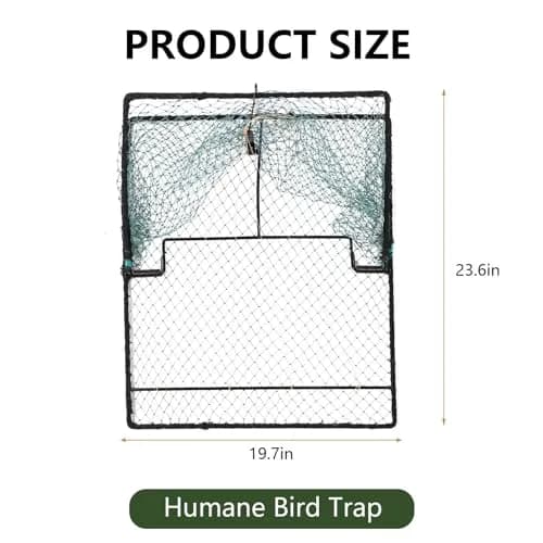 WillMesh Humane Pigeon Trap, Bird Trap for Quail, Turkey 50cm x 60cm | Live Catch & Easy Release thumbnail 2