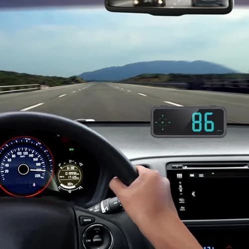 GUGUMO GPS Digital Speedometer for Car MPH | Universal HUD Speed Meter with LED Large Font thumbnail 3