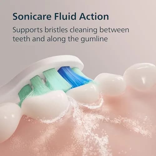 Philips Sonicare 4100 Rechargeable Electric Toothbrush with C2 Brush Head & Travel Case, Black thumbnail 3