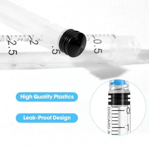 Maydeyy 3ml Syringe with Luer Lock, 23Ga 1inch | Leak-Proof, Sterile Lab Supplies thumbnail 4