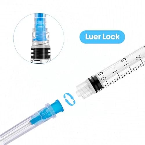 Maydeyy 3ml Syringe with Luer Lock, 23Ga 1inch | Leak-Proof, Sterile Lab Supplies thumbnail 5