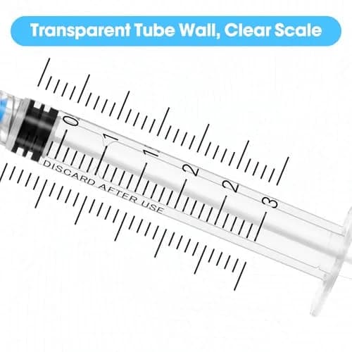 Maydeyy 3ml Syringe with Luer Lock, 23Ga 1inch | Leak-Proof, Sterile Lab Supplies thumbnail 3