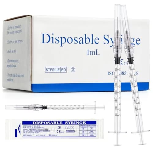 Maydeyy 1ml Syringe with 27Ga 1/2inch | Leak-proof, Sterile, Easy to Use thumbnail 1