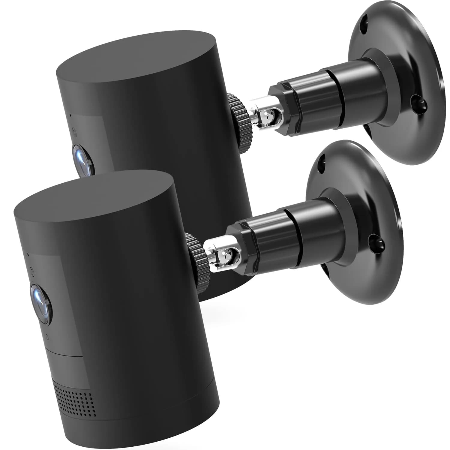 Gresur White 2 Pack Mount Bracket | 360° Adjustable Security Camera Holder for Indoor & Outdoor Use — Black