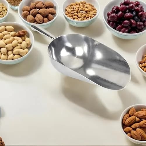 RyanDesign Heavy-Duty Cast Aluminum Kitchen Scoop 710ml (24oz) | Commercial-Grade Rust-Proof S-Handle for Dry Goods thumbnail 3