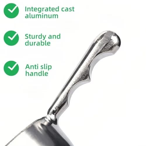 RyanDesign Heavy-Duty Cast Aluminum Kitchen Scoop 73.7cm (29in) | Commercial Grade Rust-Proof S-Handle for Ice, Candy, Flour, Pet Food thumbnail 7