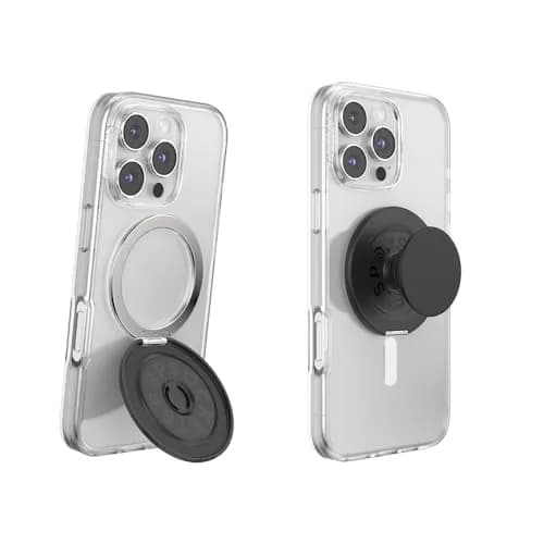 PopSockets Kick-Out Grip with MagSafe, Kickstand- Black | Magnetic Phone Grip & Adjustable Stand thumbnail 1