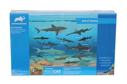 Animal Planet Sea of Sharks Playset – 14 Piece Shark Figures for Kids 3+ | Realistic Ocean Adventure thumbnail 5