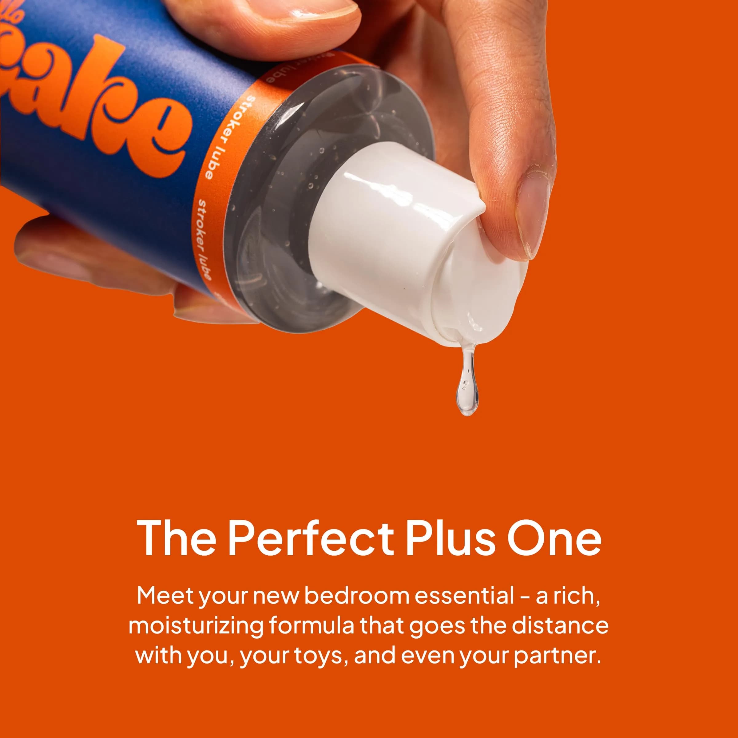 Cake Stroker Lube 8 Fl Oz | Hybrid Water & Silicone Formula for Sensitive Skin thumbnail 3