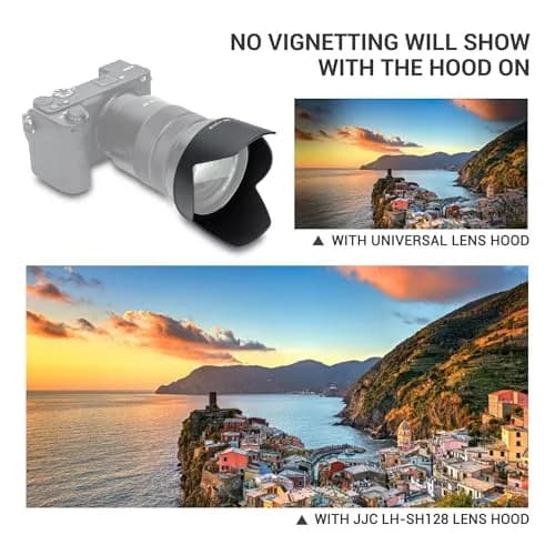JJC ALC-SH128 Bayonet Lens Hood Shade for Sony E PZ 18-105mm F4 G OSS Lens | Replaces Sony ALC-SH128, Reversible, 72mm Filter Compatible thumbnail 5