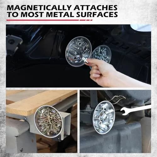SEDY Telescoping Magnetic Pickup Tool 3 Pack with Parts Tray, 41in Extendable Magnet Stick, 50lb Pull Force | Workshop & Garage Essentials thumbnail 7