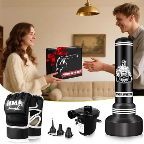 YORWHIN Freestanding Punching Bag 70" (178 cm) with Gloves & Pump | Heavy Duty for Adults & Teens thumbnail 7