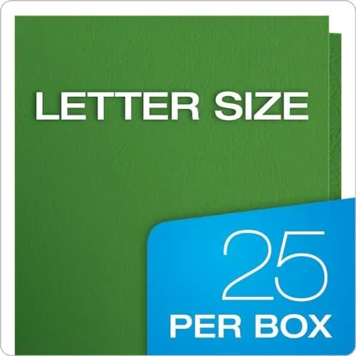 Oxford Two Pocket Folders, Green, Letter Size, 125 Folders | Heavy Textured Paper for School, Home, Office thumbnail 3