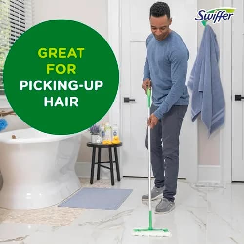 Swiffer Sweep + Mop Dry Pads Refill 156 Count (52 Count x 3 Packs) | Traps Dirt, Dust, Hair & Pet Dander thumbnail 8