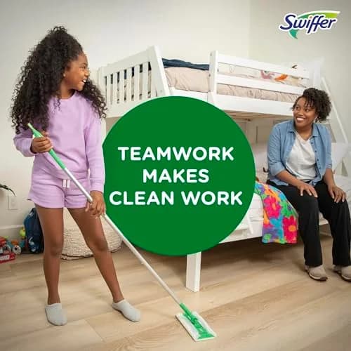 Swiffer Sweep + Mop Dry Pads Refill 156 Count (52 Count x 3 Packs) | Traps Dirt, Dust, Hair & Pet Dander thumbnail 9