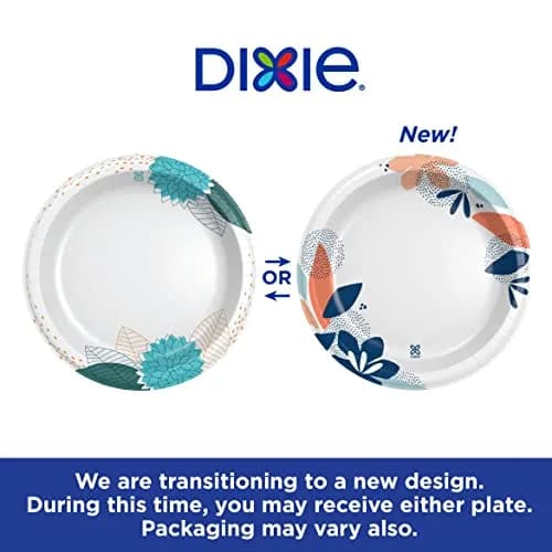 Dixie Ultra Paper Plates 10 Inch (258 Count) | 2X Stronger, Soak-Proof, Microwave-Safe | Kosher Certified thumbnail 3