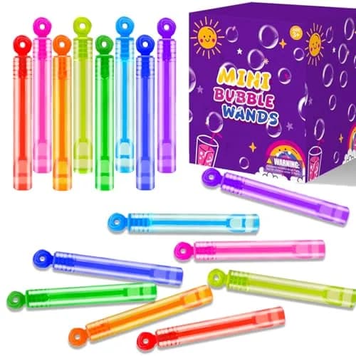 Leetous Mini Bubble Wands Party Favors 200 Pack | Bulk Goodie Bag Stuffers for Kids thumbnail 1